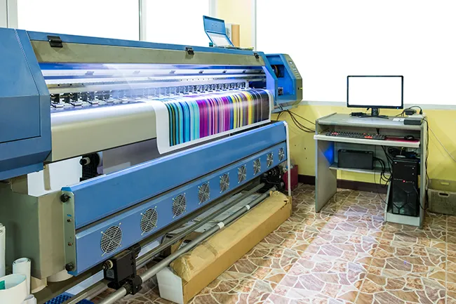 Interior view of the 711 Live Printing and Graphics shop on the Parkway